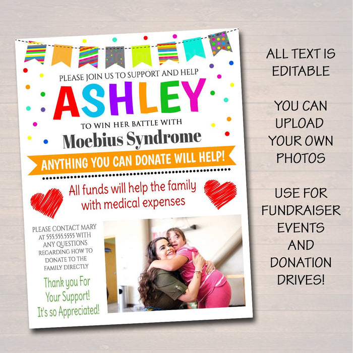 Kids Benefit Fundraiser Flyer Printable Template