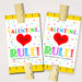 EDITABLE Valentine's Day Ruler Tags, INSTANT DOWNLOAD, Printable Kids Non-Candy Valentine, Classroom Valentines, You Rule Valentine Cards