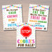 PRINTABLE Cookie Booth Sign Set, Accept Payments, Fundraising Booth Stop Cookies, Donate Police Hero Cookie Banner, Cookie Drop Booth Poster