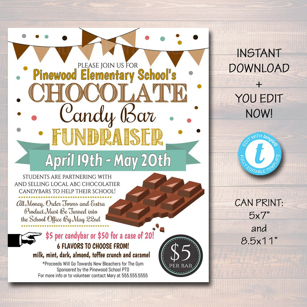 chocolate-candy-bar-fundraiser-event-flyer-printable-tidylady-printables for Free Printable Candy Bar Award Certificates Chocolate Candy Bar Fundraiser Event Flyer Printable — TidyLady Printables for Free Printable Candy Bar Award Certificates