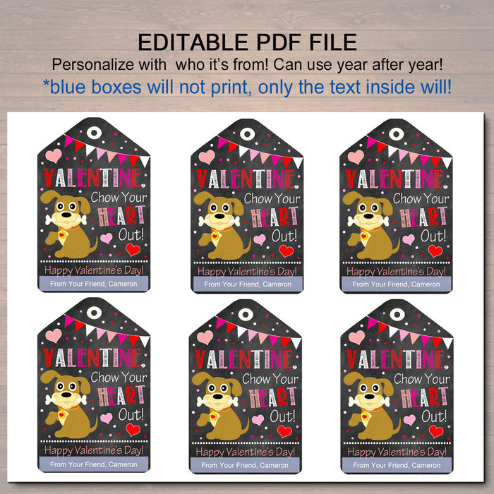 valentine-s-day-kids-gift-tags-tidylady-printables for Dog Gift Tags Free Printable Valentine's Day Kids Gift Tags | TidyLady Printables for Dog Gift Tags Free Printable