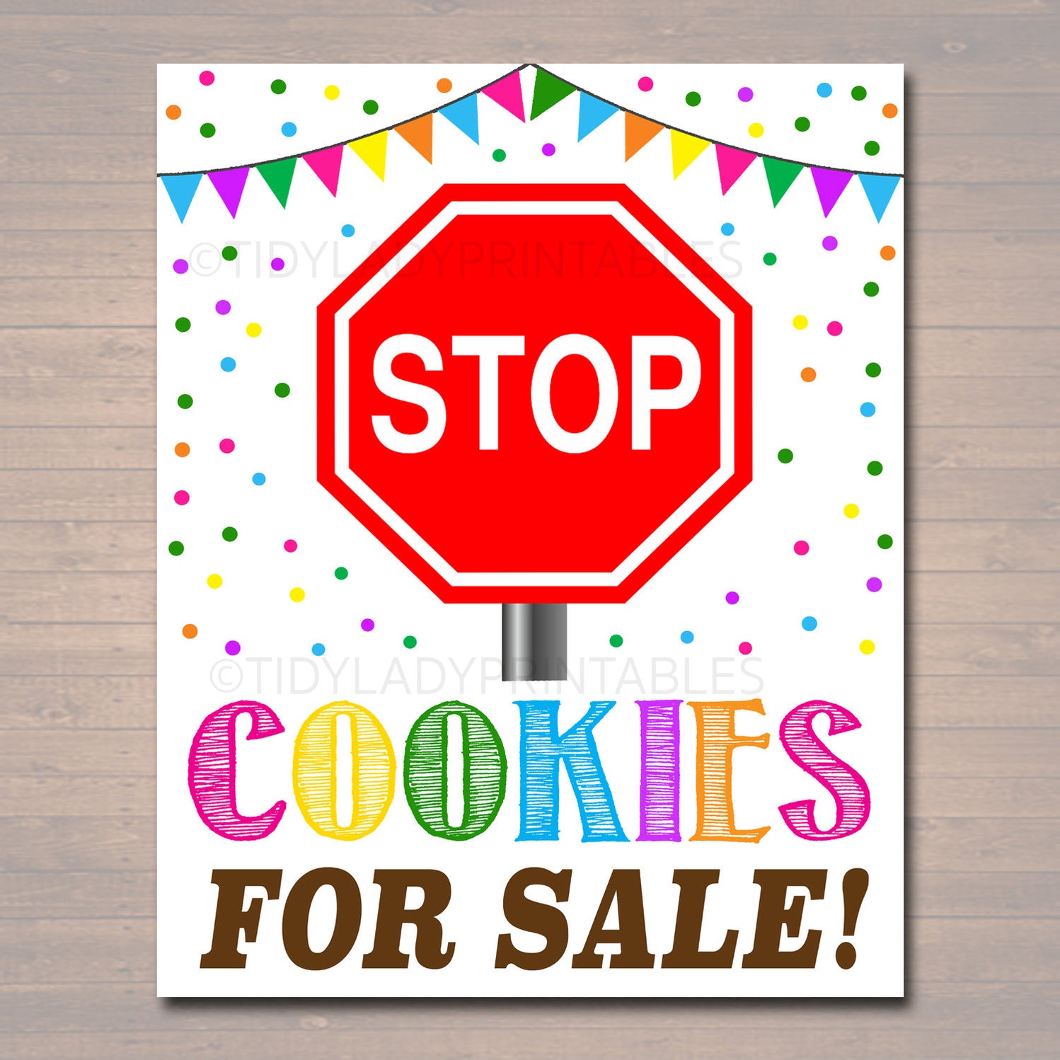 Cookie Booth Ideas, Decor and Signs | TidyLady Printables