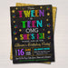 EDITABLE Tween To Teen 13th Birthday Party Invitation, Omg! 13th Birthday Girl Tween Invite, Birthday Digital Sleepover, INSTANT DOWNLOAD