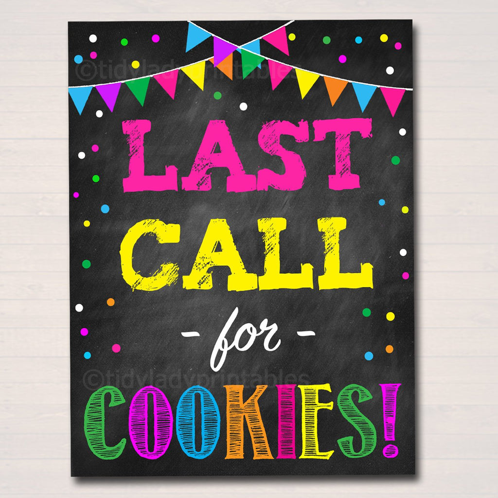 Cookie Booth Signs Hangers Order Forms Decor Printables — Tidylady Printables