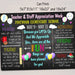 EDITABLE Teacher Appreciation Week Itinerary Poster, Digital File, Appreciation Week Schedule Events, INSTANT DOWNLOAD Fundraiser Printables