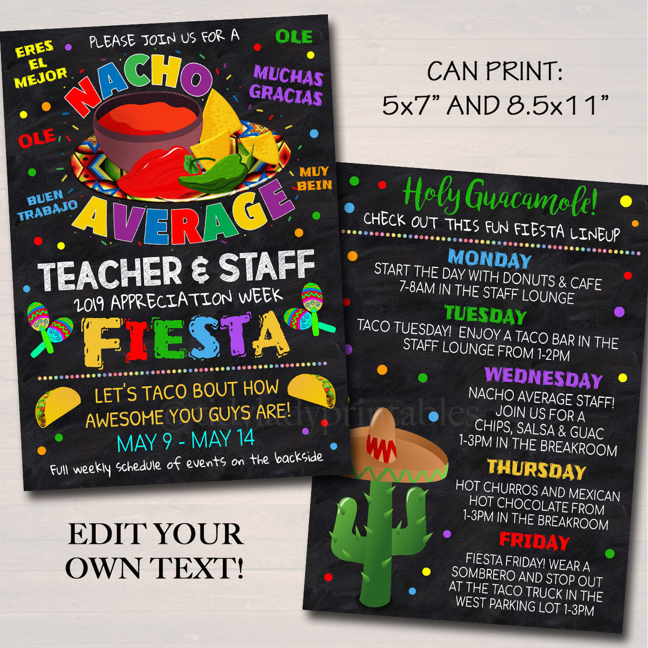 Nacho Average - Teacher Appreciation Week Invite Printable — TidyLady ...
