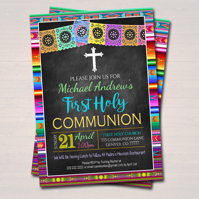 EDITABLE Religious Invitation, Holy Christian Baptism Invite Diy Confirmation First Communion Sacrament Party Announcement INSTANT DOWNLOAD