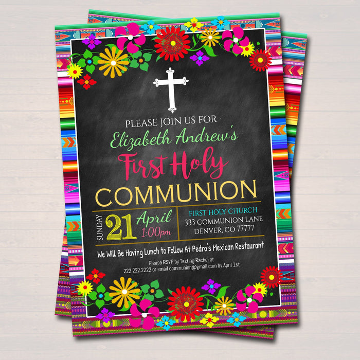 EDITABLE Religious Invitation, Holy Christian Baptism Invite Diy Confirmation First Communion Sacrament Party Announcement INSTANT DOWNLOAD