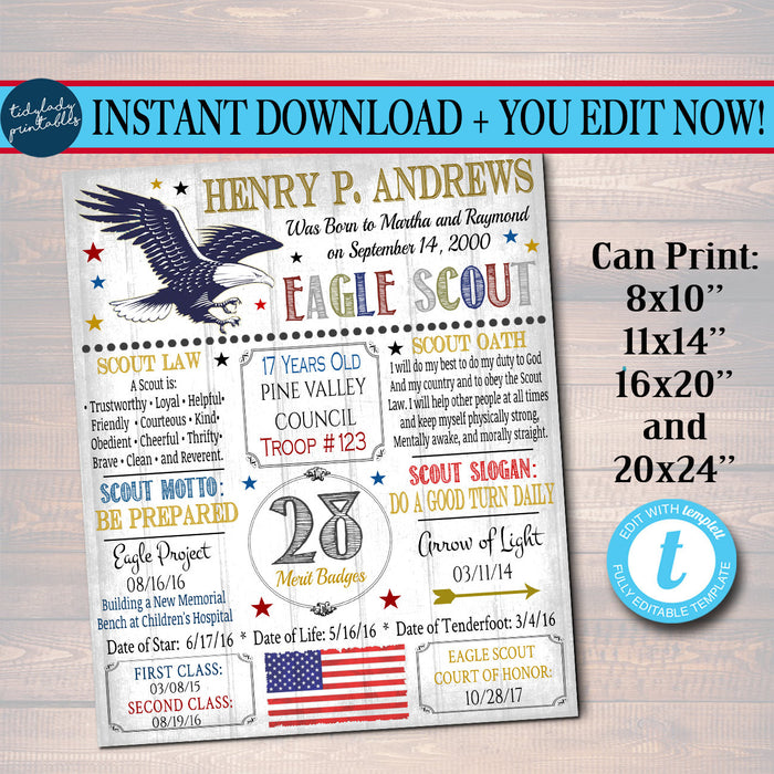 Eagle Scout Court of Honor Chalkboard Sign, Eagle Scout Poster, Person — TidyLady Printables eagle-scout-court-of-honor-chalkboard-sign-eagle-scout-poster-person-tidylady-printables