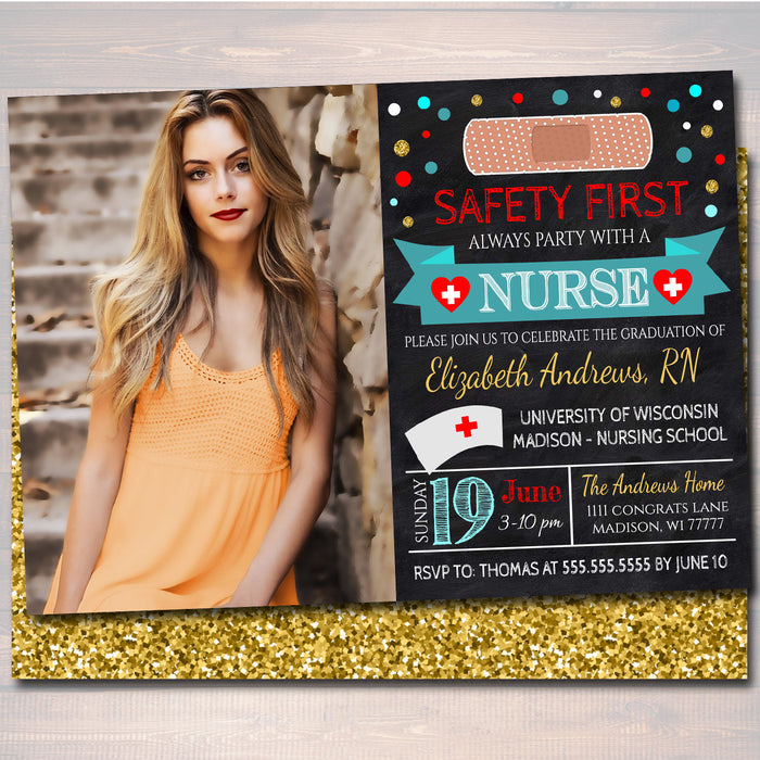 Nurse Graduation Invite | TidyLady Printables Nurse Graduation Invite | TidyLady Printables