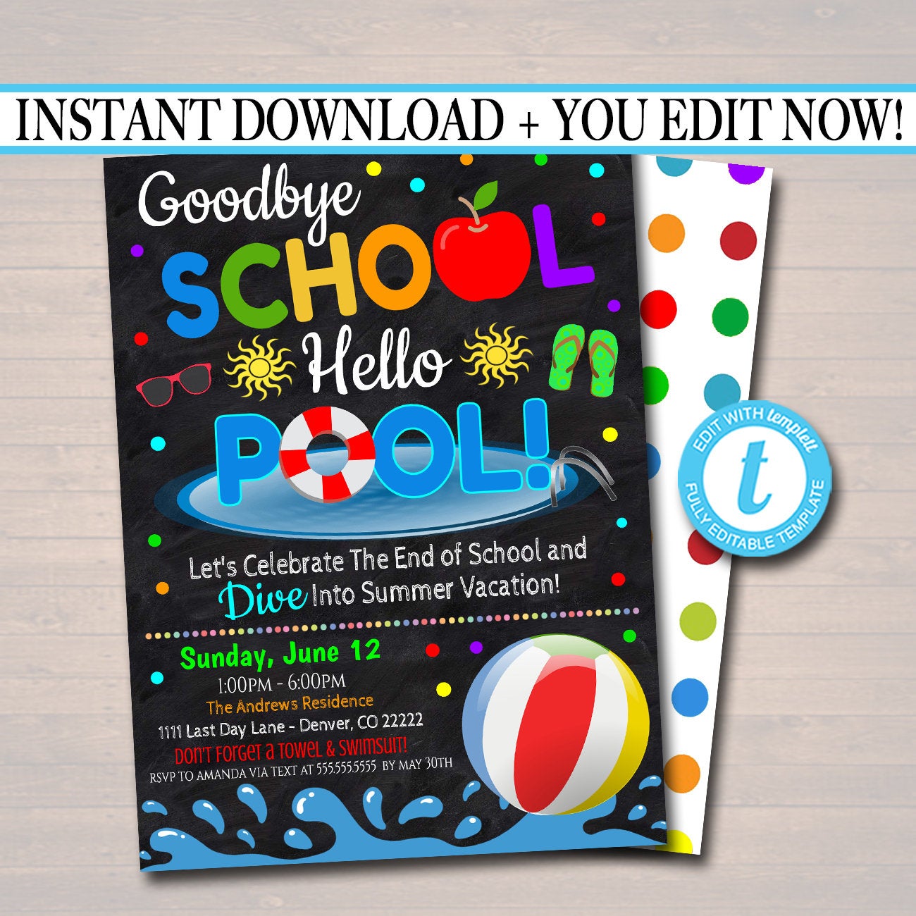 end-of-school-pool-party-invitation-printable-diy-template-tidylady-printables