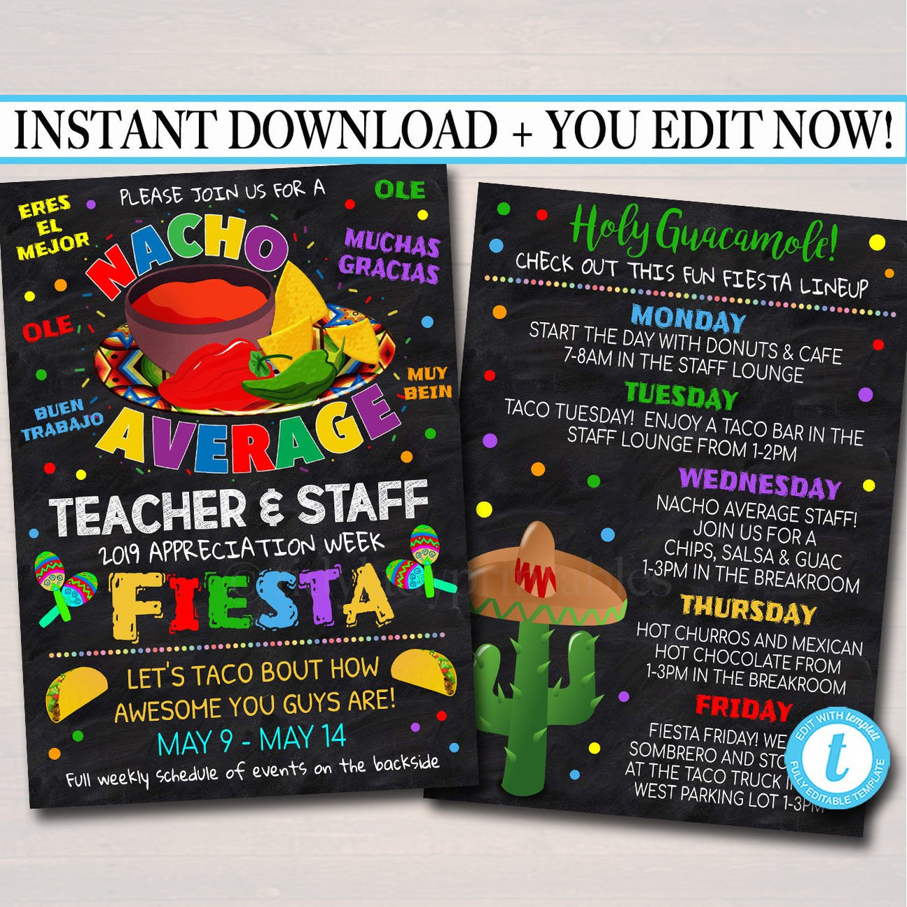 Nacho Average - Teacher Appreciation Week Invite Printable — TidyLady ...