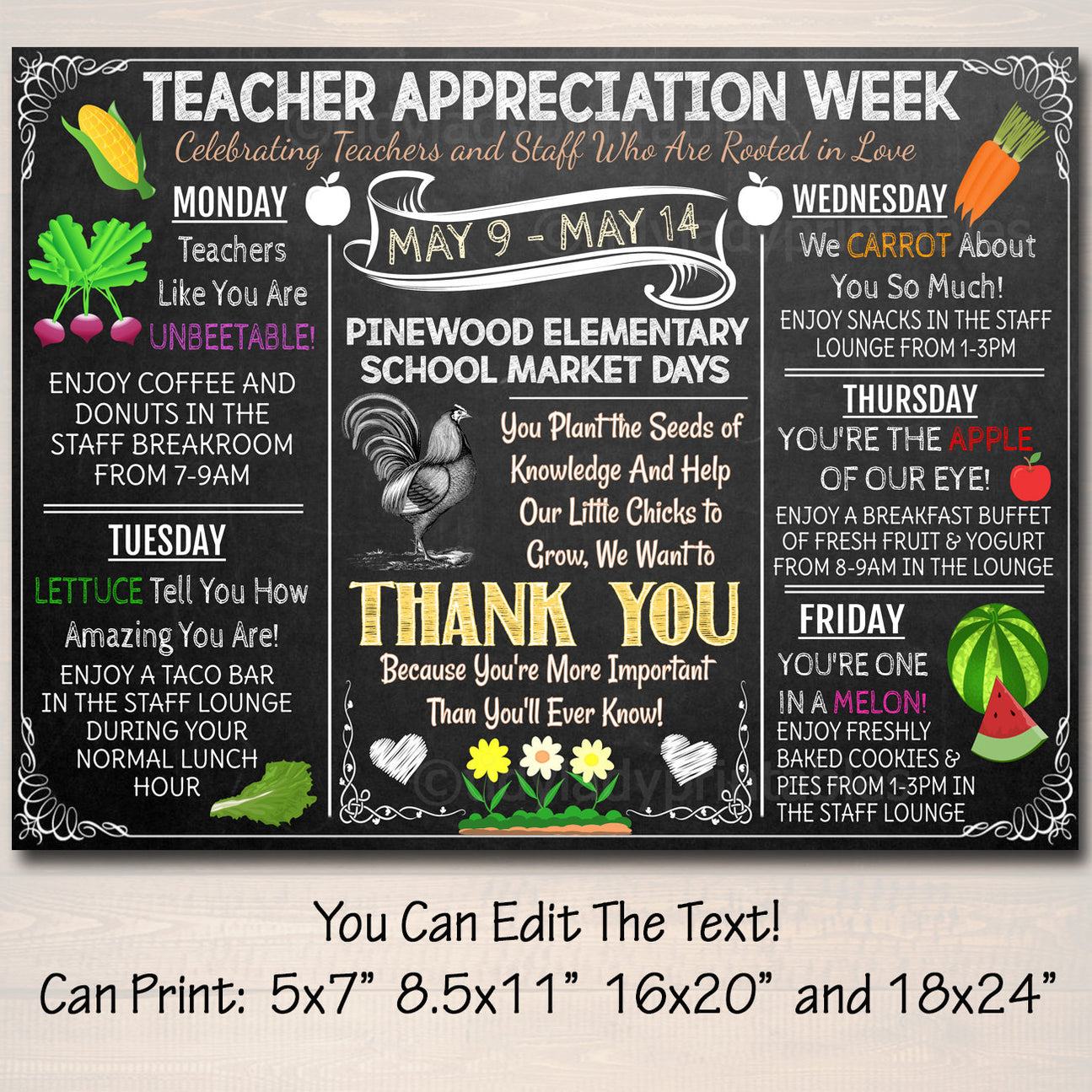 Farmers Market Theme - Teacher Appreciation Week Printable — TidyLady ...