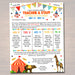 Editable Circus Theme Teacher Appreciation Big Top Invitation Newsletter Printable Appreciation Week Events Take Home Flyer INSTANT DOWNLOAD