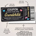 EDITABLE Pregnancy Announcement Coupons, INSTANT DOWNLOAD, Printable Coupons, Good For One Grandchild, Niece, Grandparents Aunt, Daddy to Be