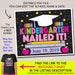 EDITABLE DATE Kindergarten Graduation Photo Prop, Last Day End of School Chalkboard Poster, Nailed It! Printable Sign DIY Instant Download