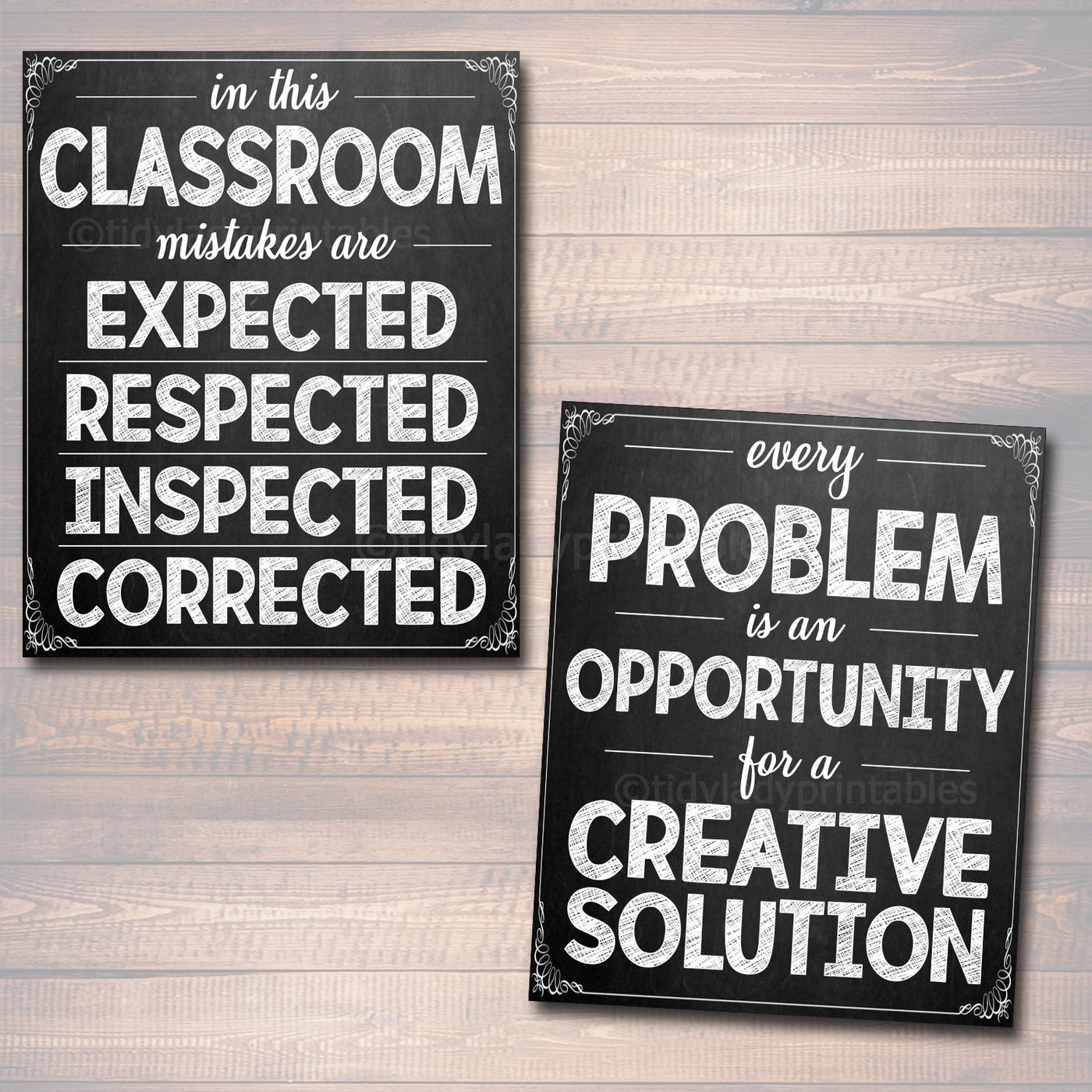 Set of 12 Classroom Posters | TidyLady Printables