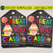 EDITABLE Classroom Printable Sweet Gift Tags, Treat To Have you In My Class, Back To School Gift From Teacher, Cookie Candy INSTANT DOWNLOAD