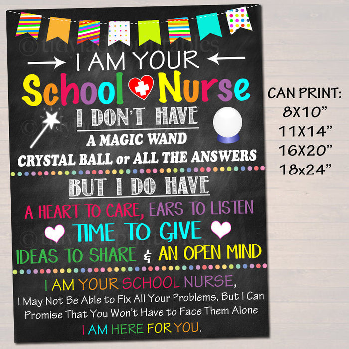 Printable School Nurse Poster