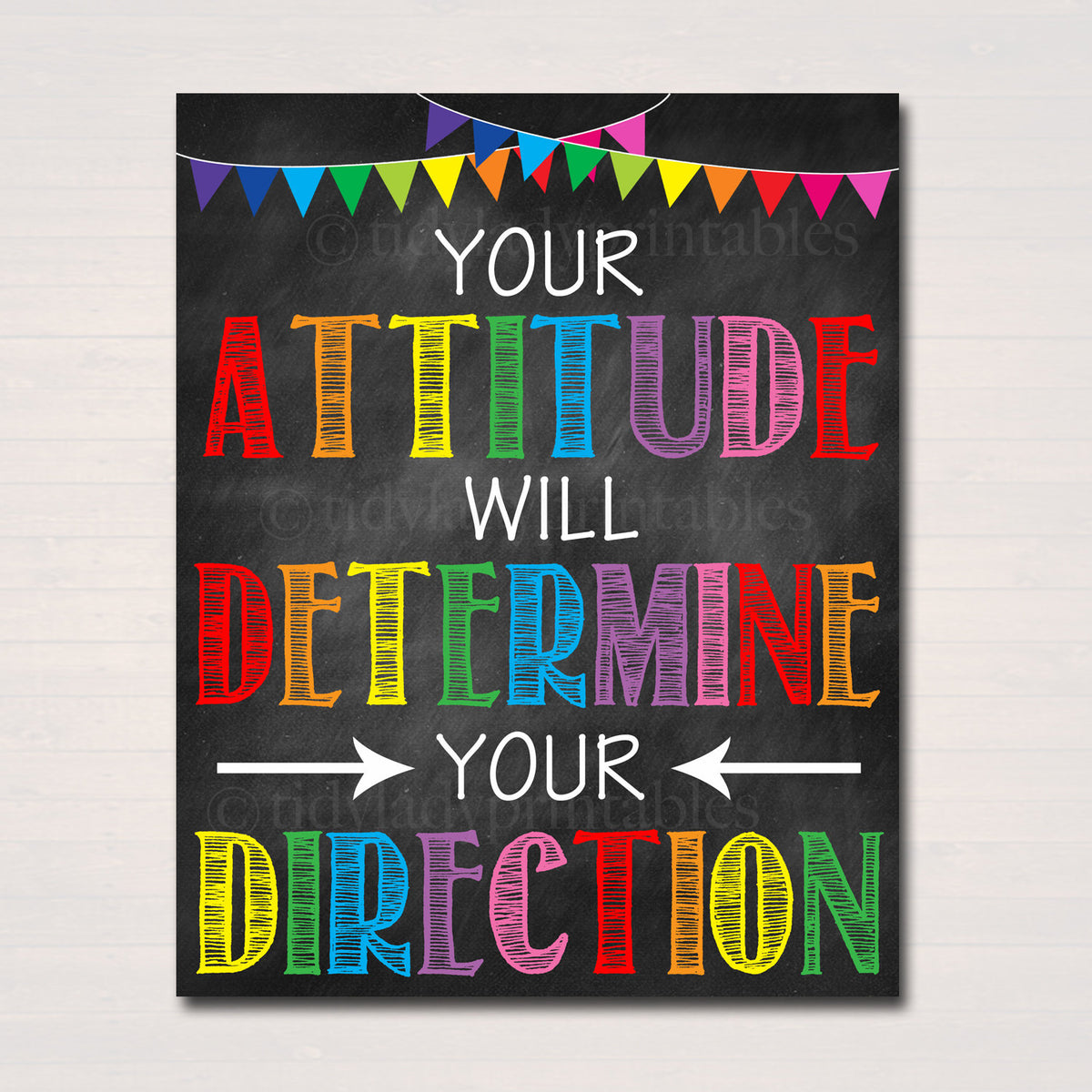 Motivational Classroom Poster l TidyLady Printables