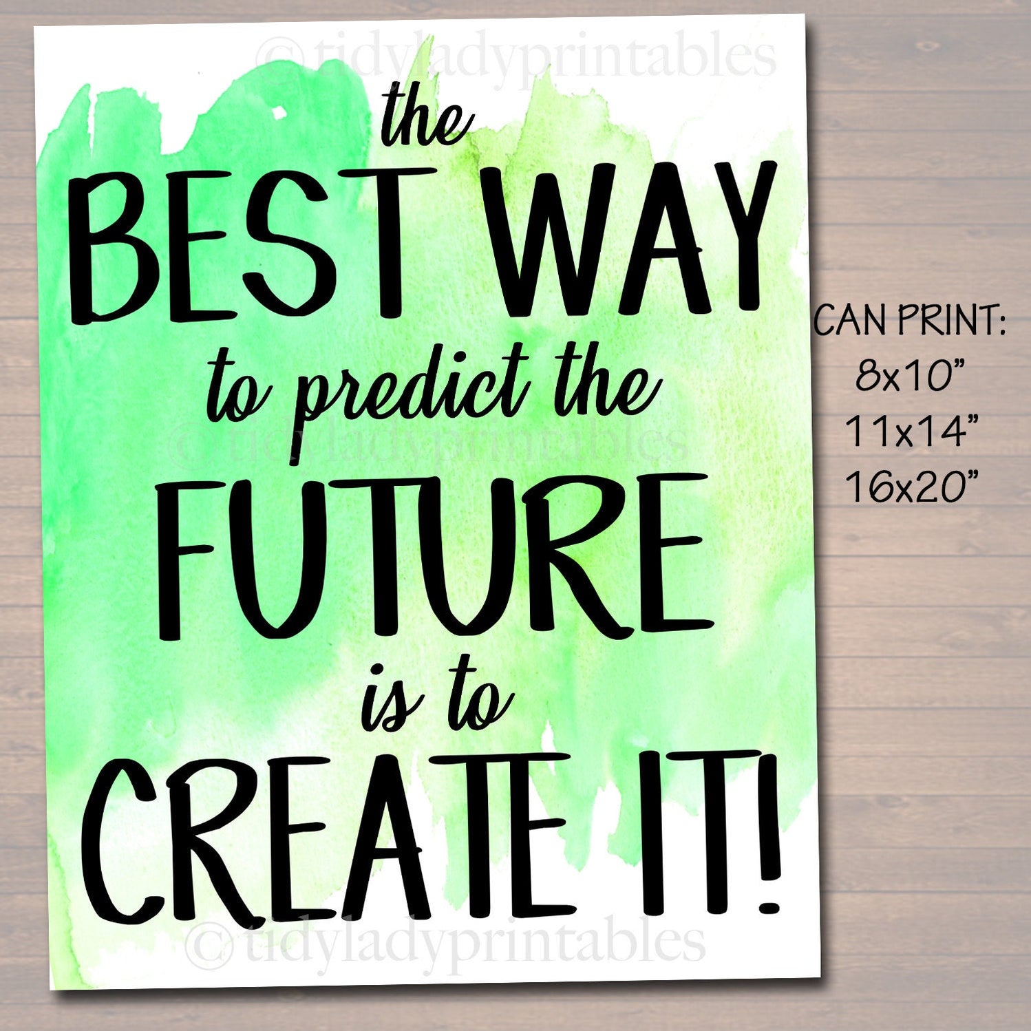 Watercolor Classroom Poster | TidyLady Printables