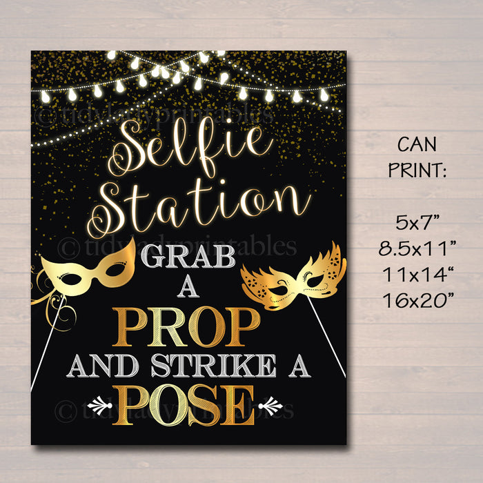 Selfie Station Sign | TidyLady Printables selfie-station-sign-tidylady-printables