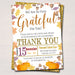 Fall Appreciation Invitation, Grateful For You Teacher School Staff Invite, Autumn Thanksgiving, Client Thank You, INSTANT DOWNLOAD Editable