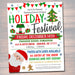 EDITABLE Holiday Festival Christmas Flyer/Poster Printable Christmas Invitation Community Xmas Event Church School Pto Pta Fundraiser Invite