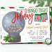 Christmas Bingo Night Party Invitation, Adult Holiday Invite, Xmas Church Games Party, Work Party Editable Template, Self-Editing Download