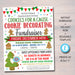 Christmas Cookie Decorating Fundraiser Flyer, Printable Holiday Invitation Community, Xmas Event Church School Pto Pta Fundraiser Invite