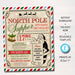 EDITABLE Supper with Santa Flyer & tickets North Pole Dinner Invitation, Kids Christmas Party, Printable Community Holiday Event Flyer