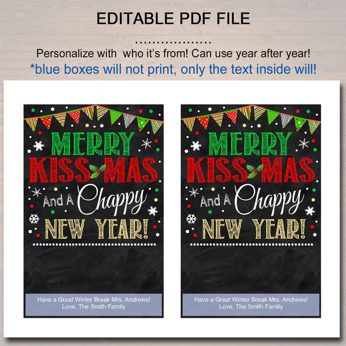 Printable Christmas Chap Stick Printable Christmas Chap Stick
