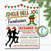 Elf Run Flyer, Christmas Race, Santa Run Walk School Church Pto Pta Fundraiser, Xmas Event Editable Template, Holiday Party DIY Self-Editing