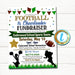 Football & Cheerleader Fundraiser Flyer, Sports Team Banquet Invitation, School Coach Event Pto Pta, Self Editing INSTANT DOWNLOAD Template