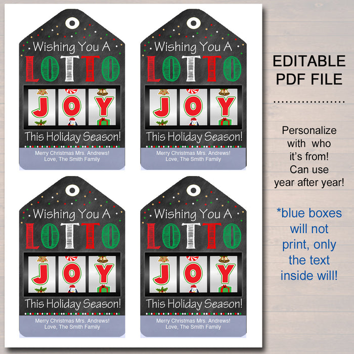 Lottery Ticket Holder Printable Card, Rainbow 2 - Press Print Party!