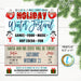 Holiday Festival Flyer, Christmas Market Fair Invitation, Christmas Boutique Shopping Event Xmas School Church Business, Editable Template