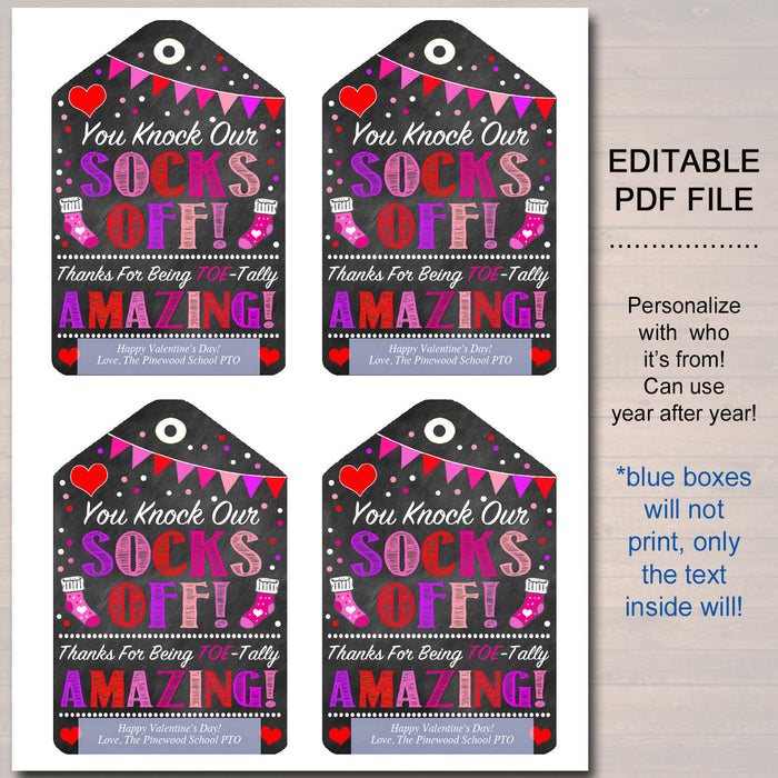 valentines-gift-tags-you-knock-our-socks-off-printable-tidylady-printables for Blow Their Socks Off Free Printable Valentines Gift Tags - You Knock Our SOCKS OFF! Printable — TidyLady Printables for Blow Their Socks Off Free Printable