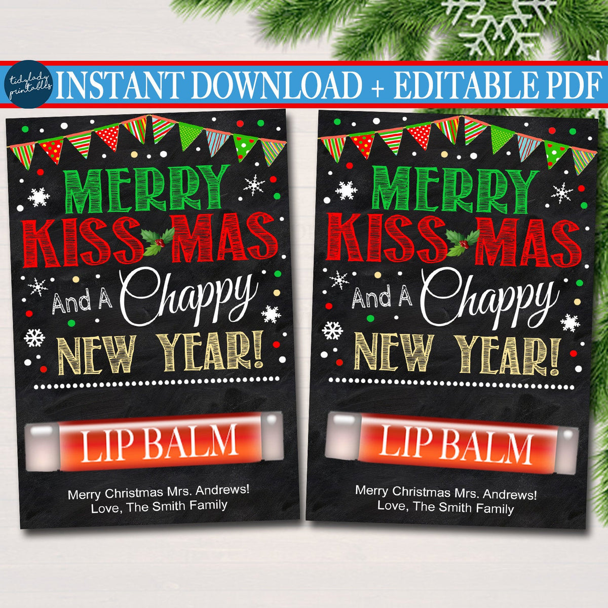 Christmas Gift Tag | TidyLady Printables christmas-gift-tag-tidylady-printables