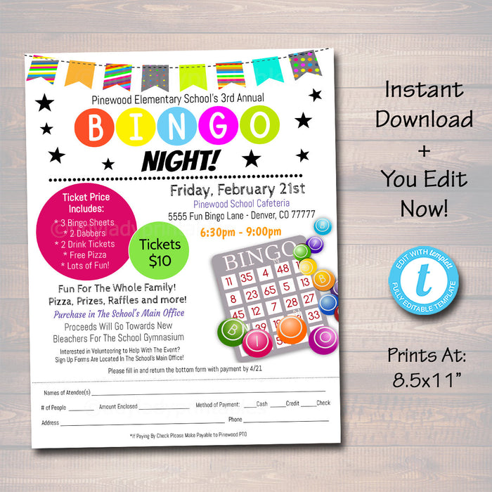 Bingo Night Flyer Invite