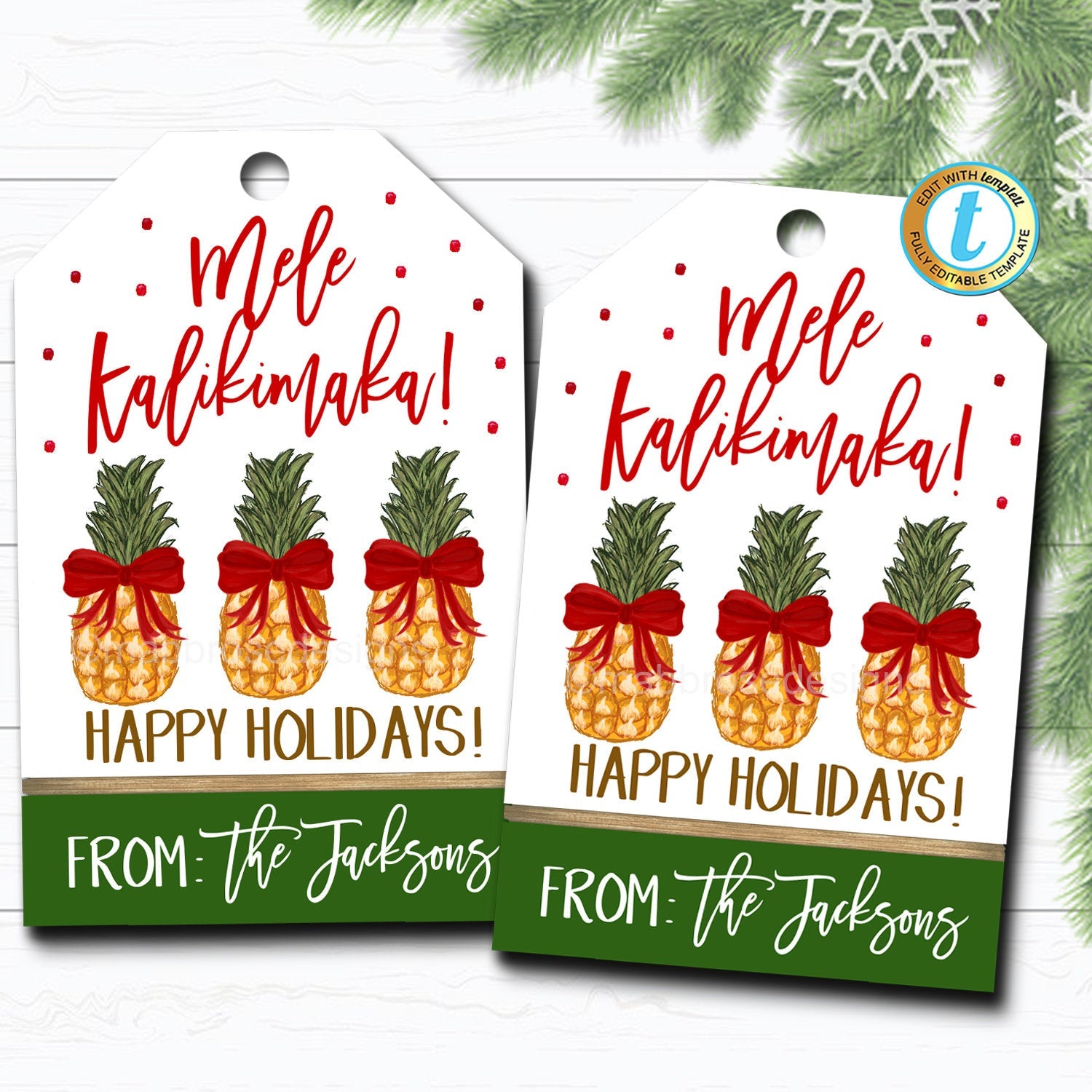 holiday-mele-kalikimaka-gift-tag-tidylady-printables for Free Printable Pineapple Gift Tags Holiday Mele Kalikimaka Gift Tag | TidyLady Printables for Free Printable Pineapple Gift Tags