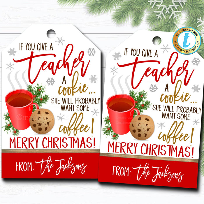 Christmas Teacher Gift Tags | TidyLady Printables christmas-teacher-gift-tags-tidylady-printables