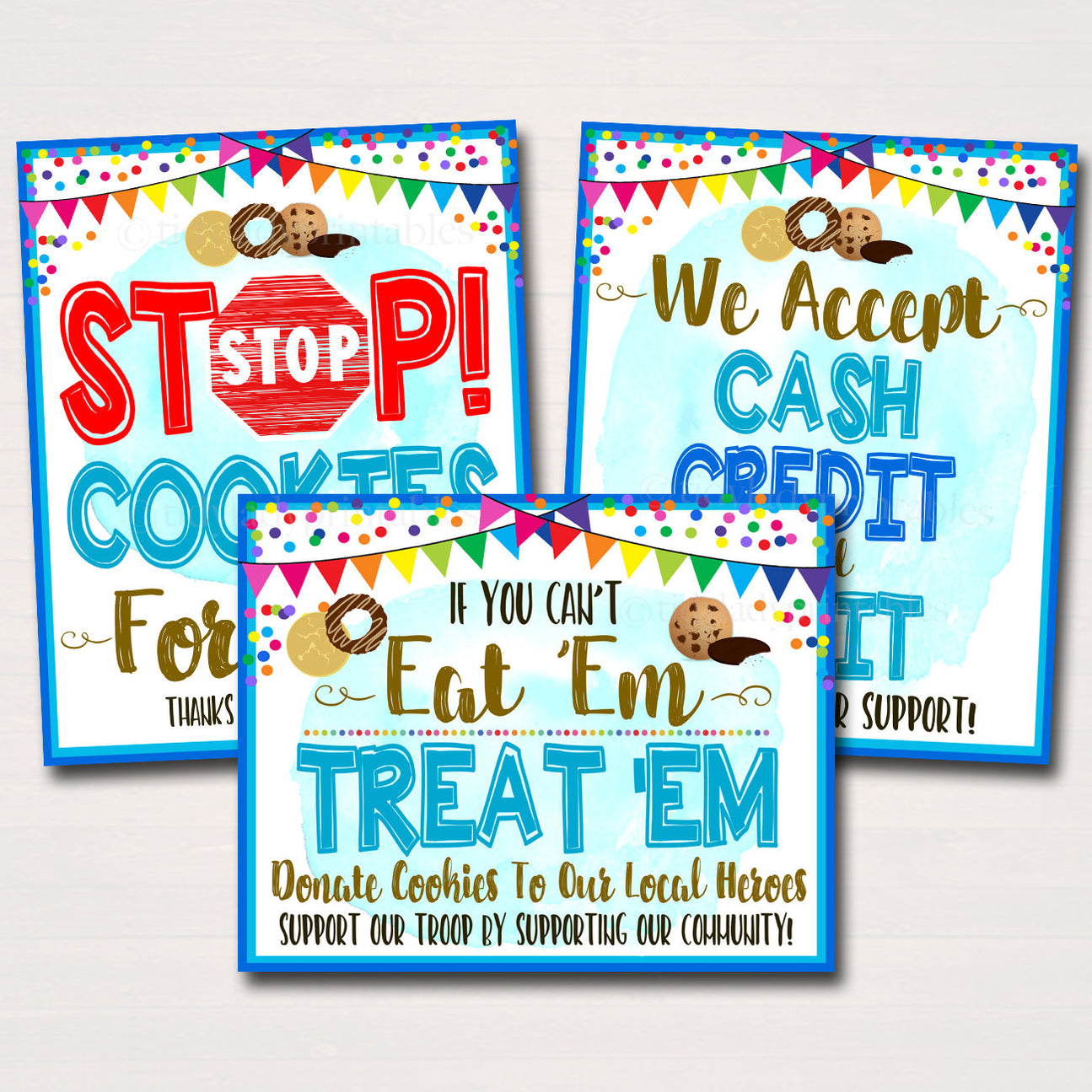 Cookie Booth Ideas, Decor and Signs | TidyLady Printables