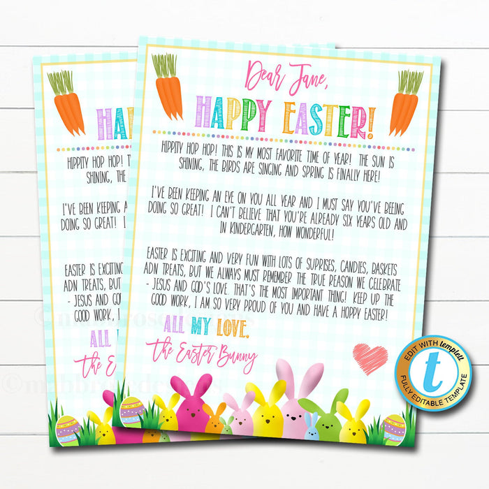 Letter From the Easter Bunny Template | TidyLady Printables letter-from-the-easter-bunny-template-tidylady-printables