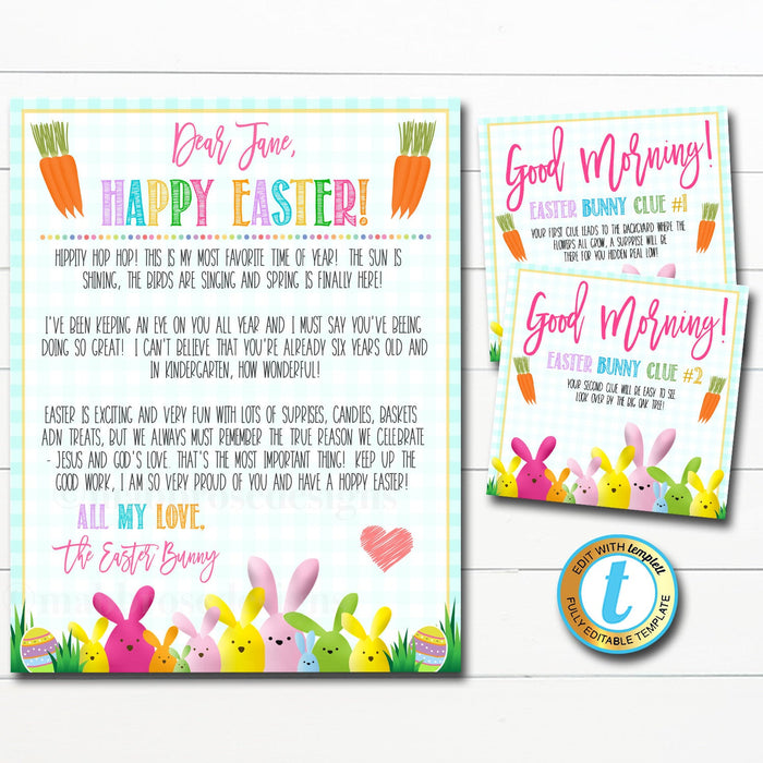 easter bunny letter template
