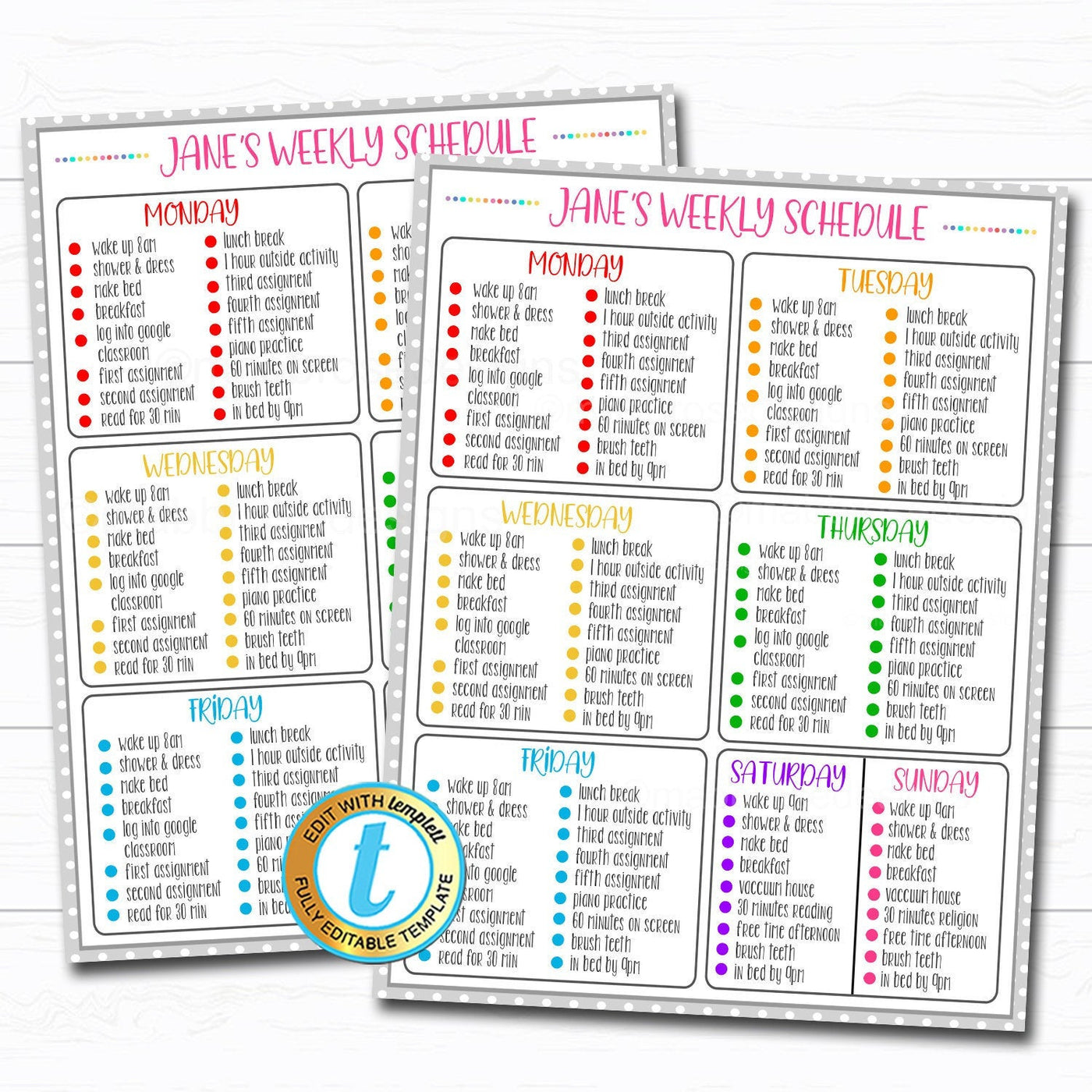 Subject Checklist Homework Homeschool Daily Subject Checklist | TidyLady Printables