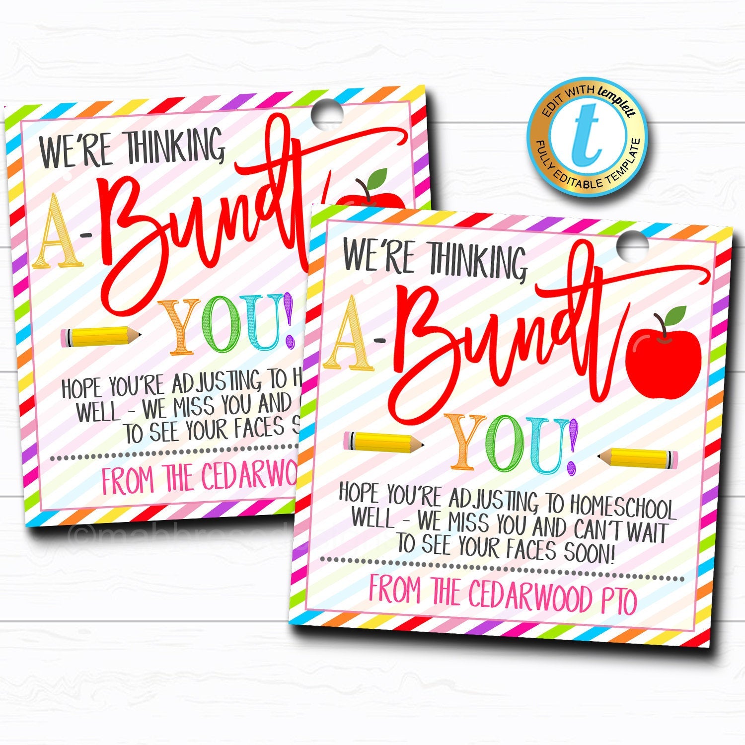 teacher-bundt-cake-gift-tag-thinking-a-bundt-you-printable-tidylady-printables for Bundt Cake Teacher Appreciation Free Printable Teacher Bundt Cake Gift Tag