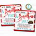 Nurse Bundt Cake Gift Tag, Thinking A-Bundt You Frontlines Worker, Medical Hospital Staff Doctor Gift, Appreciation DIY Editable Template