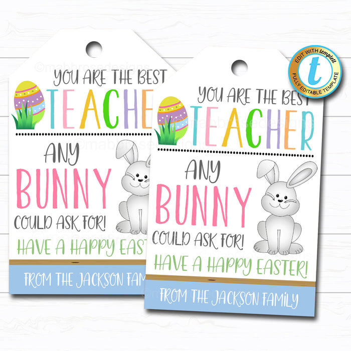 Easter Teacher Printable Gift Tags | TidyLady Printables