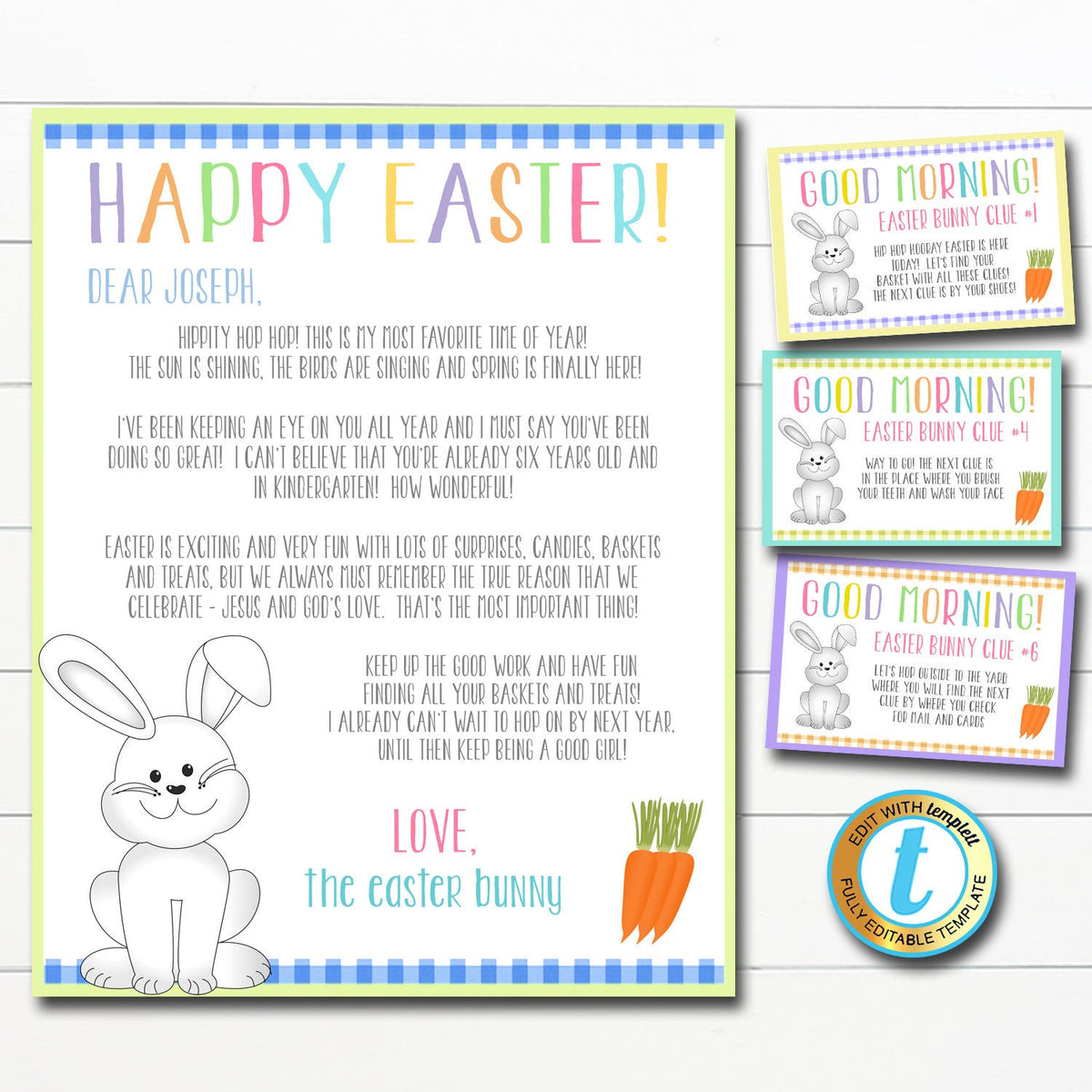 Easter Bunny Scavenger Hunt Game 