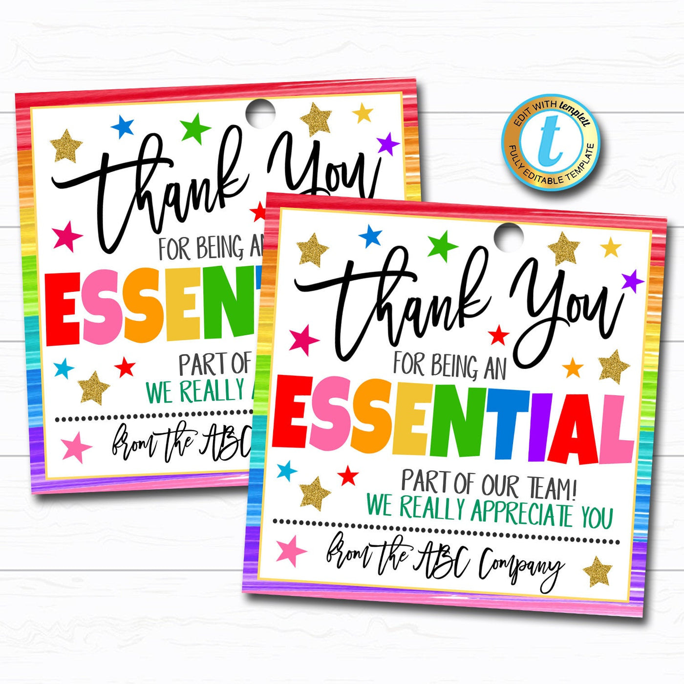 Employee Appreciation Gift Tag | TidyLady Printables